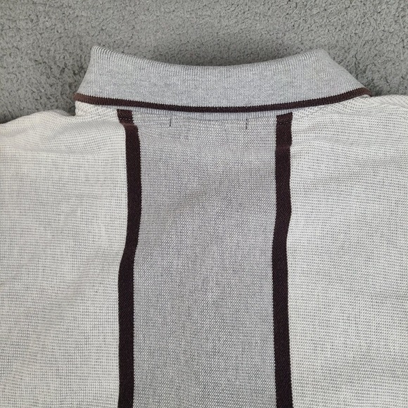 Metro Chiefs Honolulu Polo Shirt Mens XL Gray 2002 Vintage Striped Tri Mountain - Picture 14 of 14